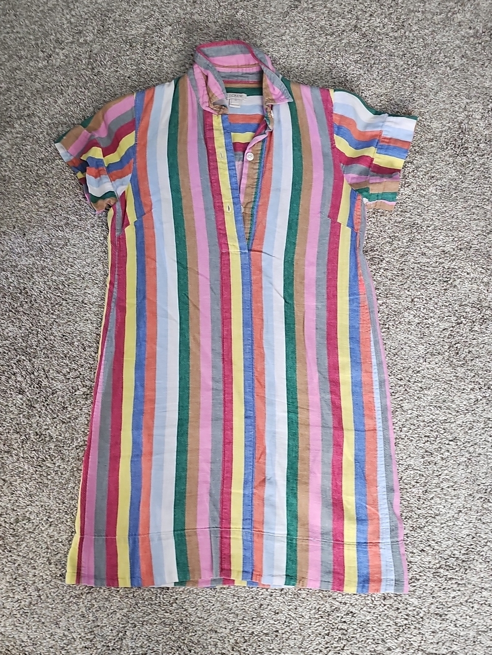 J.Crew Colorful Striped Shirt Dress
